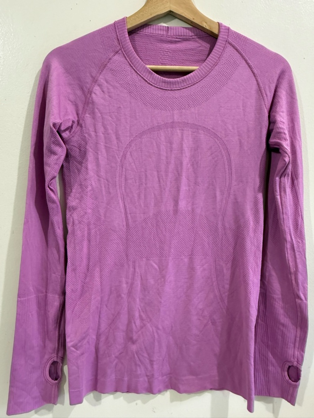 lululemon athletica Seamless Long Sleeve Top in Lavender